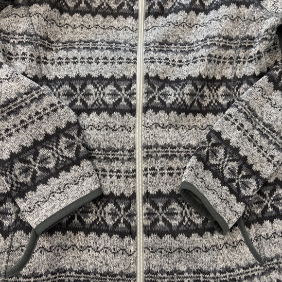 Eddie Bauer Full Zip Fleece Jacket/Sweater - Gray Size S - Picture 7 of 9